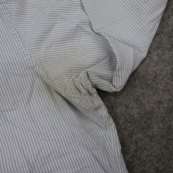 Vintage Polo Ralph Lauren Button Up Shirt Mens 16.5 34 Blue Regular Fit Striped - Picture 4 of 13